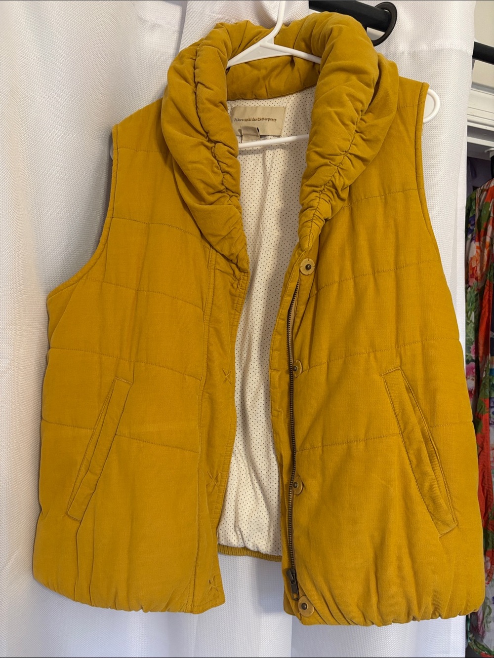 Pilcro Corduroy Puffer Vest